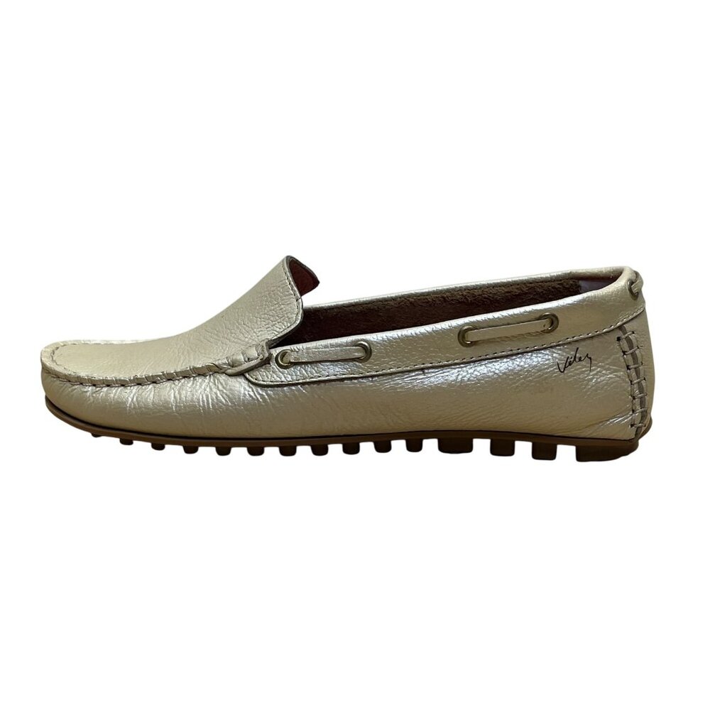 Velez Women’s Beige Leather Denver Casual Driving Loafers Size 6.5 - Picture 4 of 9